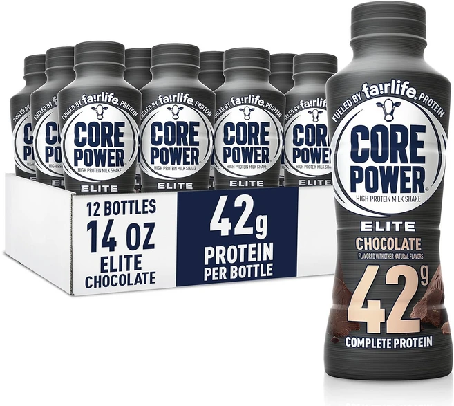 Core Power High Protein Milk Shake 코어파워 하이프로틴 밀크쉐이크 초콜릿맛 14oz(414ml) 12팩, 초콜렛, 12개 - 쿠팡