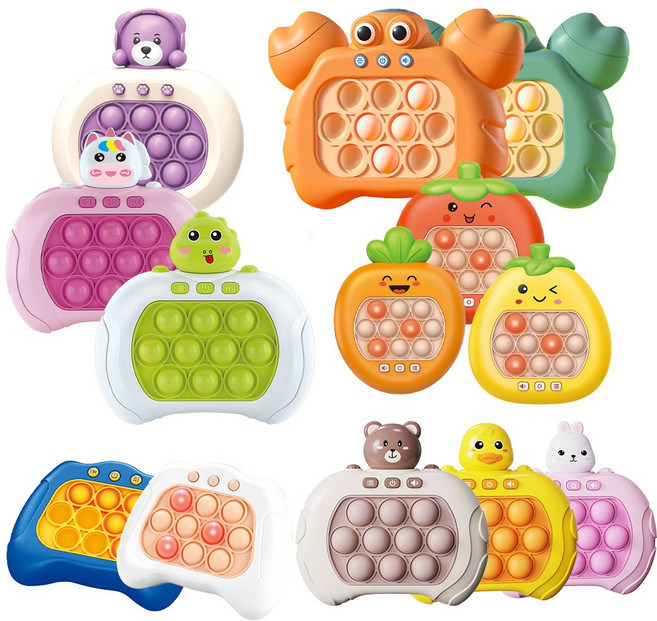 순발력 기억력 게임 팝잇 푸시팝 게임기, 05.동물농장, 유니콘, 1개, 05.동물농장_유니콘