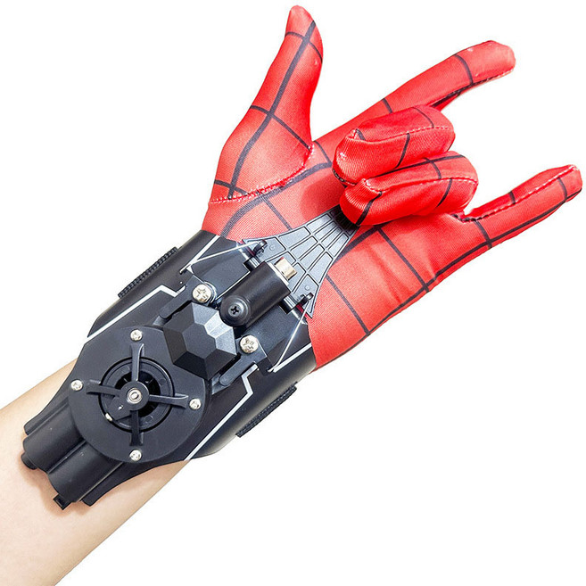 스파이더맨 웹슈터 거미줄 발사 장난감, A. 블랙, 1개