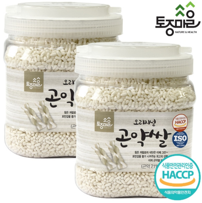 9위 - [토종마을] HACCP인증 오리지널 곤약쌀 1kg X 2개