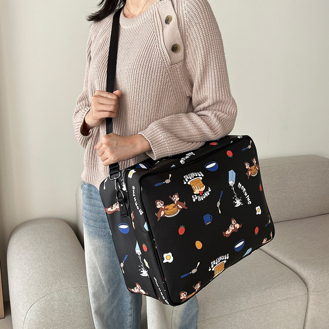 ECLL 디즈니 탄탄백 여행 가방 스트랩 탈부착 크로스백