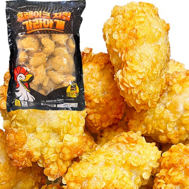 후레이크치킨가라아게 1kg 치킨 치킨텐더 순살치킨 냉동치킨 후라이드치킨/가미/아이스팩포장포함, 2개