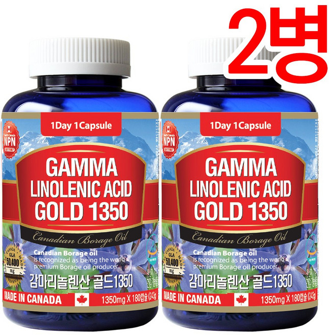 통라이프-감마리놀렌산골드1350-(콜레스테롤+혈행개선+면역 피부상태개선+월경전 상태개선)6개월-2병, 180정, 2개