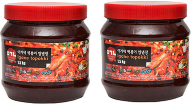 이가네 떡볶이 만능 양념장 1+1 (오리지널+집밥만능), 2개, 1.5kg