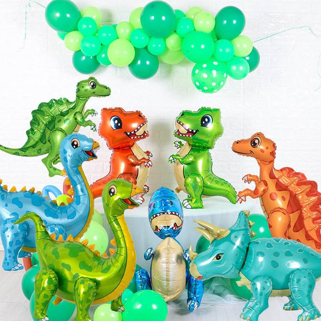 생일파티 이벤트 행사 공룡모양 캐릭터 다이노 풍선20260502EA, 스피노오렌지
