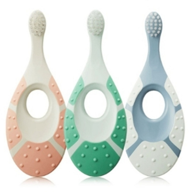 동아제약 조르단 친환경 칫솔 그린클린 베이비 (0-2세) 6개 (색상랜덤) 돌아기 유아 아기, 기본상품