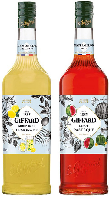 지파드 레몬에이드 시럽 1L + 수박 시럽 1L, 1개