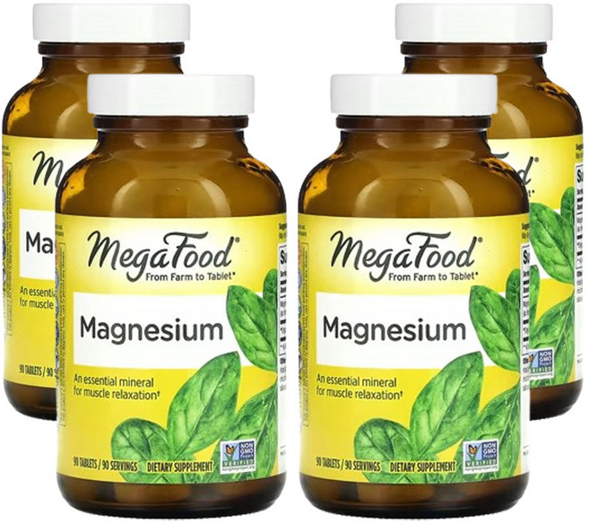 메가푸드 칼슘 마그네슘 90정, 4개