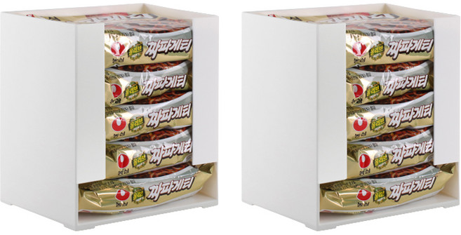 구디푸디 라면 정리함 다용도 수납 보관함 2개, 1개