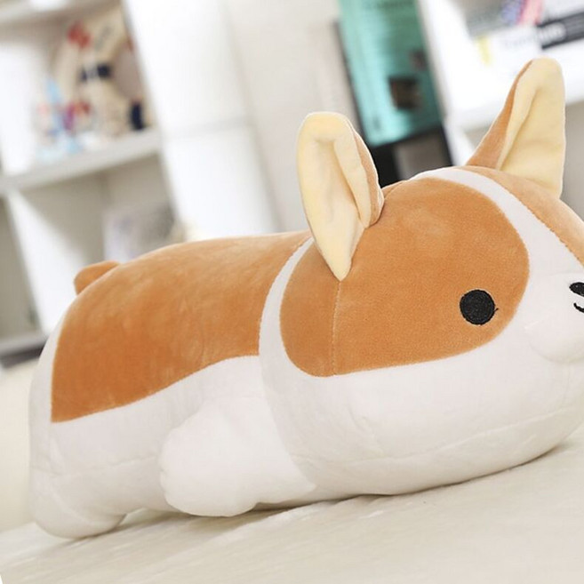 귀여운 모찌 웰시코기 인형 40cm 롱쿠션 바디필로우
