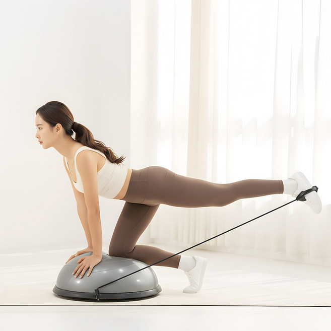 이고진 스마일 보수볼 57cm 밸런스볼 필라테스 짐볼, 아이보리