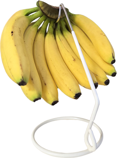 올리숲 바나나 걸이 거치대 공중부양, 1개, 크림색