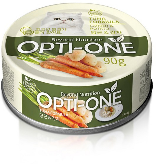 사조 옵티원 흰살참치캔 고양이간식, 연어&아마씨, 90g, 1개