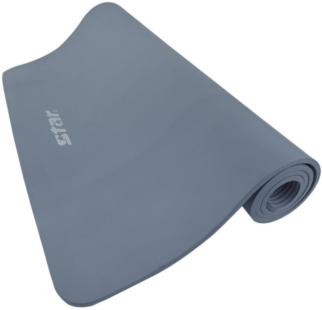 스타 NBR 10mm 요가매트 슈퍼 와이드 100cm 블루그레이 1개입 전용스트랩포함 EU841SW-39 피트니스매트, 그레이블루