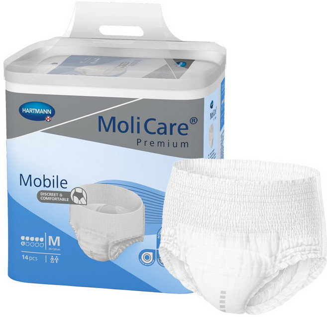 HARTMANN 몰리케어 남여공용 모바일 엑스트라 플러스 성인기저귀 M, 중형, 14매입, 1개