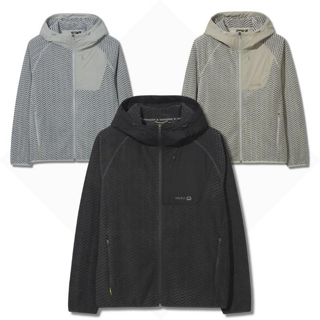 [국내매장판] 네파 남성 플리스 방풍 후드 집업 바람막이 자켓 캠핑 등산 간절기 아웃도어