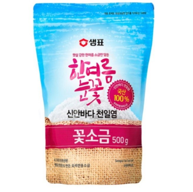 샘표 한여름눈꽃 꽃소금, 1개, 500g