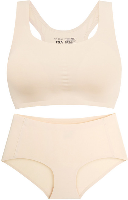 판도라by비비안 래쉬가드 이너 워터스킨 패드고정형 브라탑팬티 ABC컵