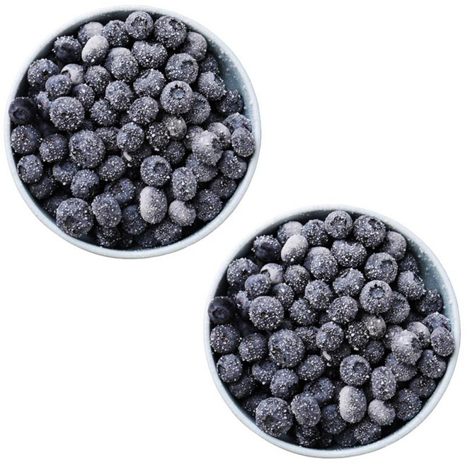 아침과저녁 세척 냉동 프리미엄 블루베리, 2개, 1kg