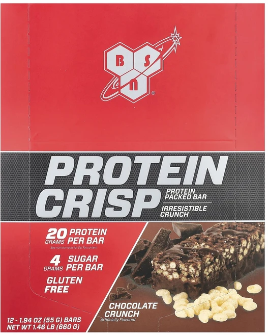 지금 곧 품절됩니다 BSN 프로틴 크리스프 초콜릿 크런치 맛 바 12개 각 57g(2.01oz) 서둘러주시면 감사하겠습니다, BSN프로틴크리스프초콜릿크런치맛바12개각57g201oz - 쿠팡