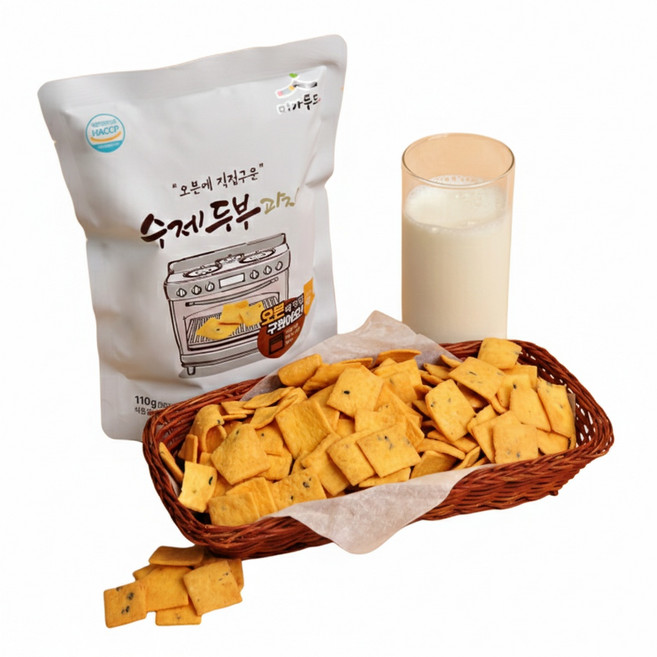 두부과자 110g 10봉 국산콩/ haccp인증완료/ 수제과자, 10개