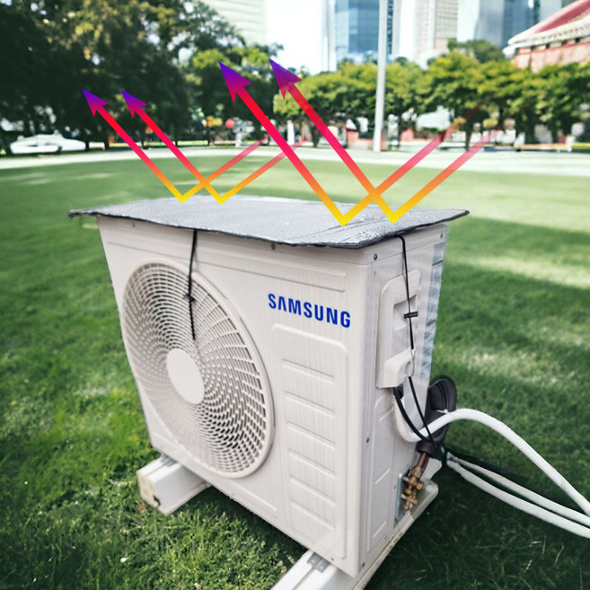 자석 일반 절전효과 햇빛가리개 차광막 차양막 그늘막 열차단 난연 에어컨 실외기 덮개 커버, 고급형, 1개