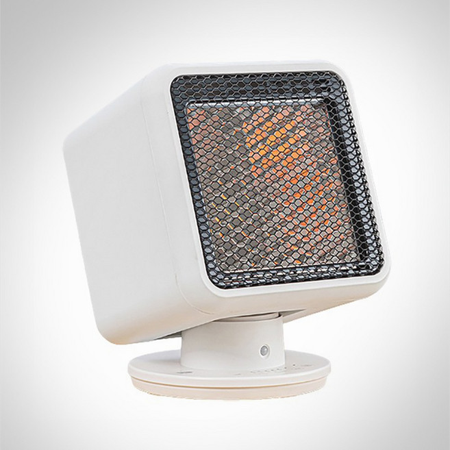 모션감지 센서 초절전 무소음 리플렉트 에코히터 전기난로_특수설계 큐브 반사판, 화이트