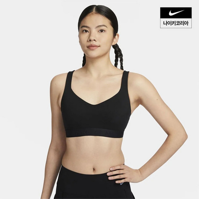 나이키 NIKE 여성 나이키 인디 하이 서포트 패드 어저스터블 스포츠 브라 FD1069-010