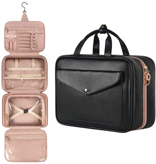 세면 파우치 여행용 벽걸이형 방수 세면백 화장품 세면도구