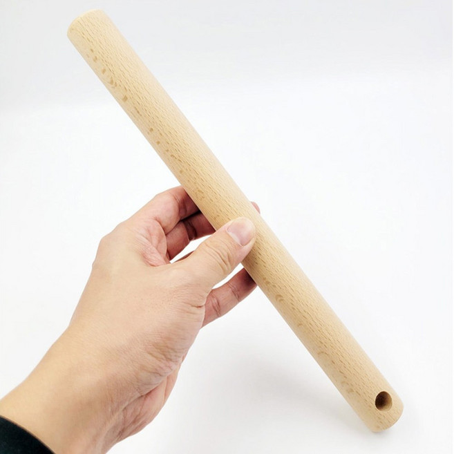 홈 베이킹 만두피 밀가루 반죽 원목 나무 밀대, 1개