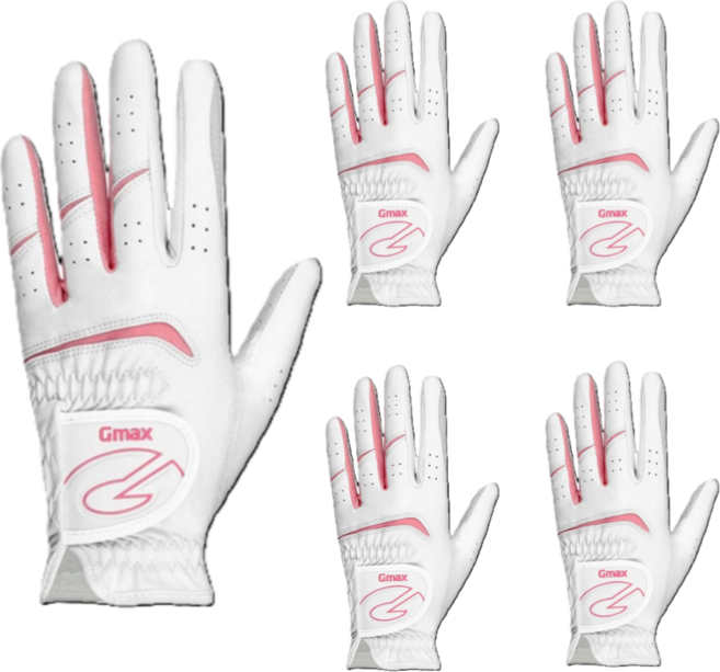 골프장갑 여성용 5장 왼손 (지맥스 반양피), 5개