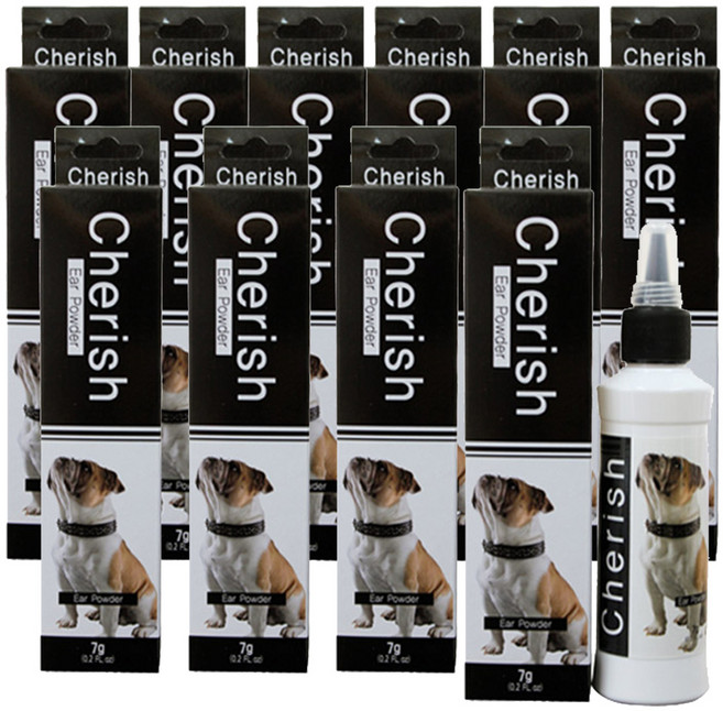 체리쉬 강아지 이어 파우더, 10개, 7g