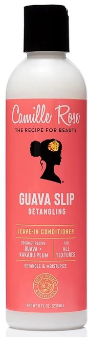 Camille Rose Guava Slip 디탱글링 리브인 컨디셔너 구아바 카카두 플럼 및 알로에 잎 주스 함유 엉킴을 풀고 부드럽게 함 모든 모발 질감용 236.6m - 쿠팡
