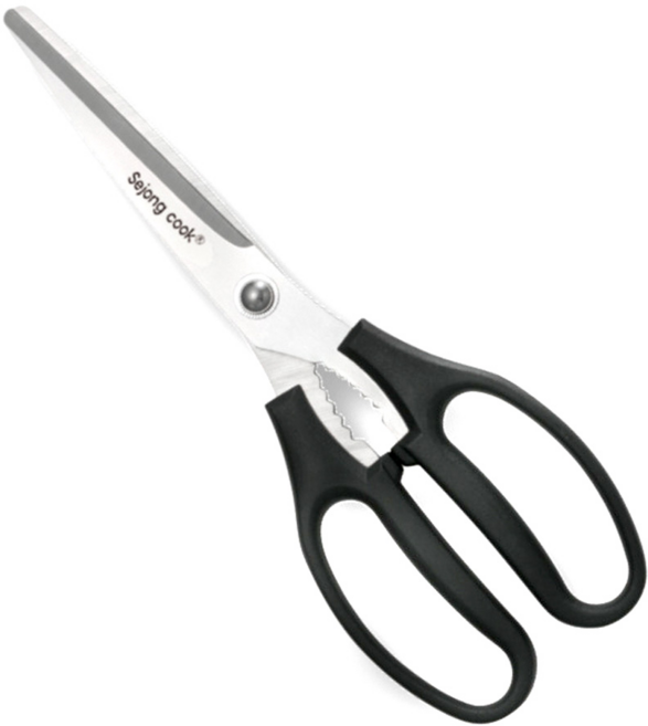 세종쿡 양손가위 SJ152 다용도 식자재 주방가위 스테인레스 식당 업소용 고기 갈비 삼겹살 식당 업소용, 1개