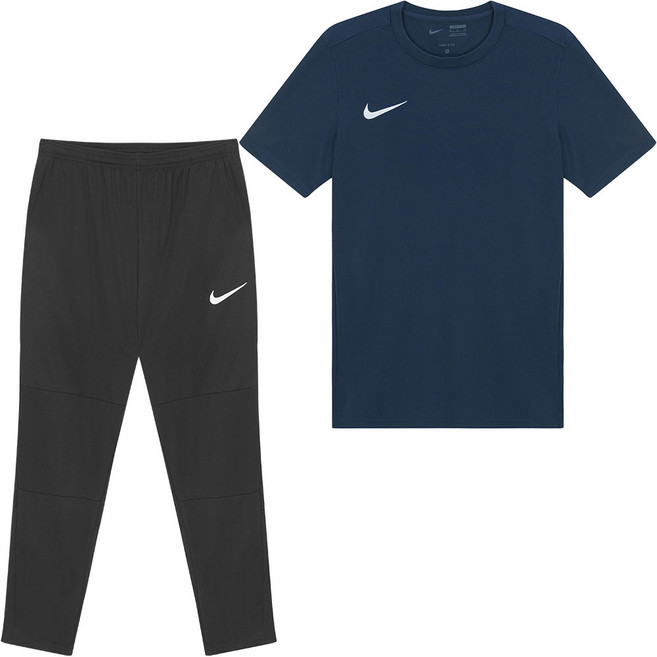 나이키 기능성 반팔티 트레이닝 바지 반팔 티셔츠 운동복 세트 남여공용 트레이닝복 + ALS 마스크