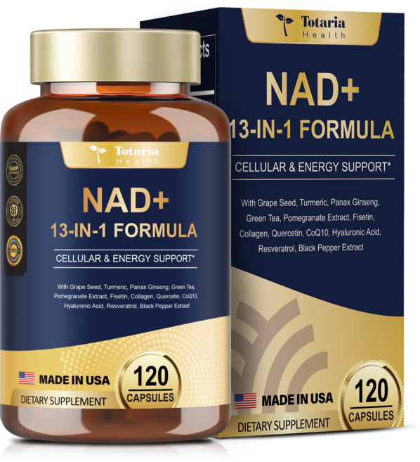 토타리아 NAD 영양제 500mg 레스베라트롤 NAD+ 항노화 항산화 보충제, 1박스, 120정