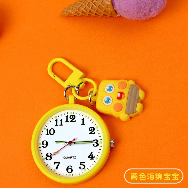 鐘錶鑰匙圈 迷你懷錶 靜音時鐘