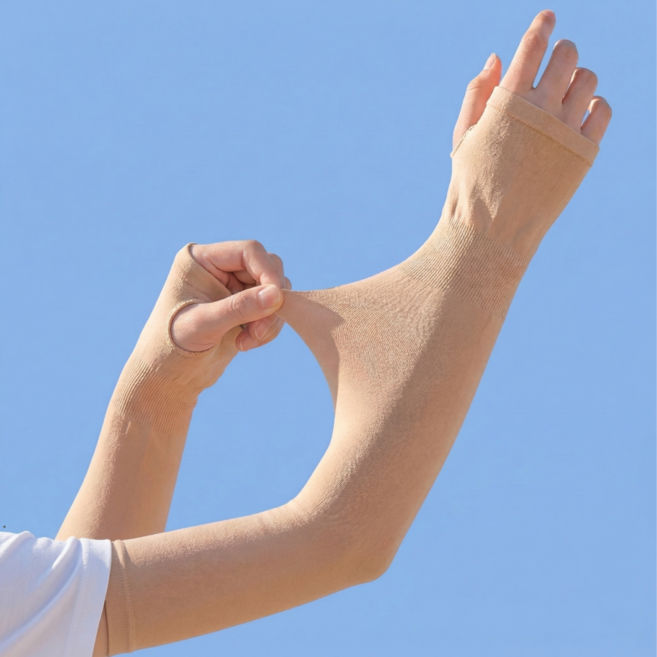 버디프로 자외선차단 아이스핏 골프 쿨토시, 2세트, 스킨색