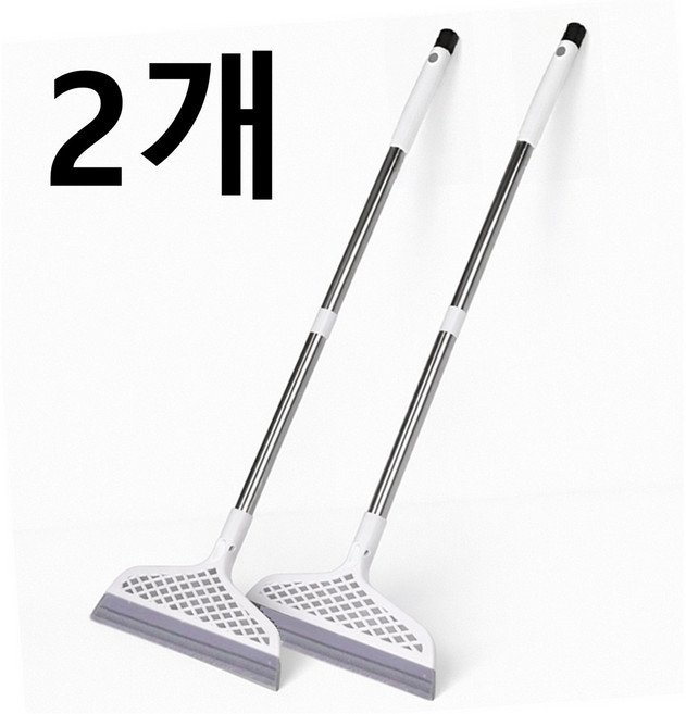 오라리브 완전밀착 이지클린 날 스크래퍼 먼지 물기제거 실리콘 빗자루 2개, white