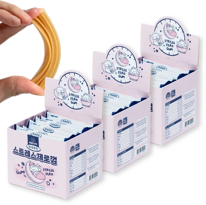 너티 강아지 오래먹는 개껌 오래씹는 껌 부드러운껌 치석제거 대용량 강아지껌, 3박스, 225g, 덴탈껌 - 쿠팡