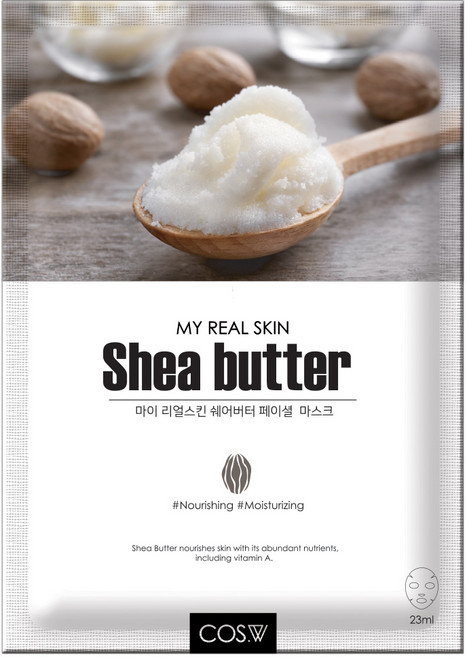 코스더블유 마이리얼스킨 마스크팩 시어버터, 30매, 1개