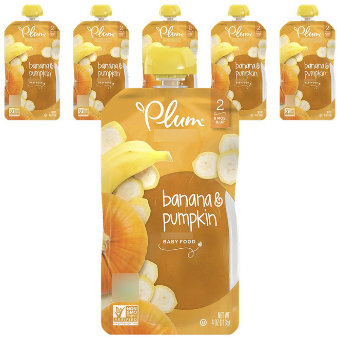 플럼오가닉스 어린이 스무디, 6개, 113g