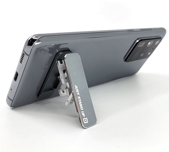 닥터가드 스텐업 탁상용 휴대폰 거치대, 그레이, 1개