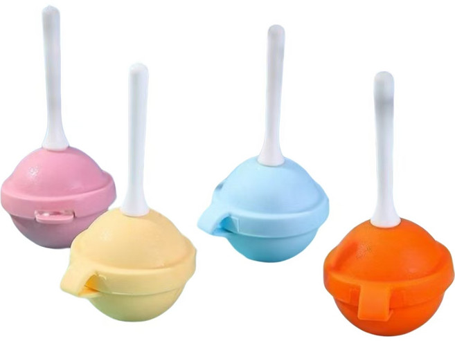 미니 실리콘 아이스크림틀 아이스크림 몰드 막대사탕 아이스크림 만들기, 1개, 4색 세트