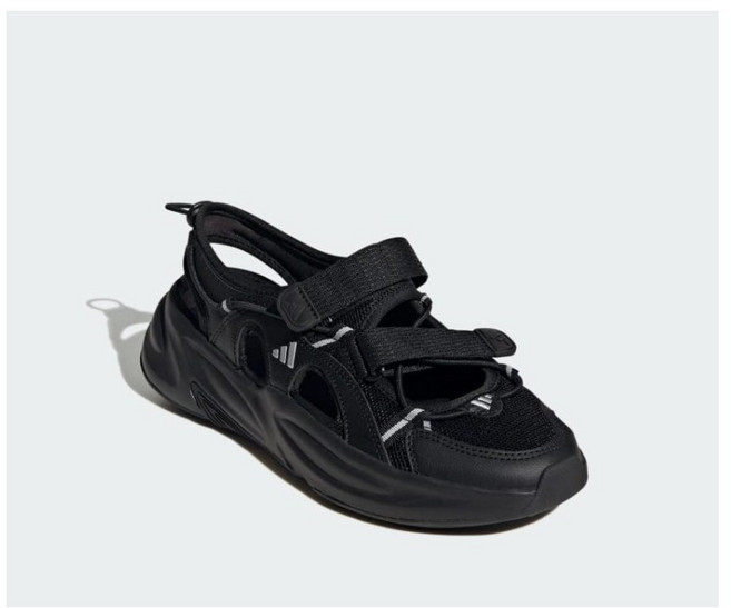 아디다스 남녀공용 블랙 오즈웨이브 샌들 JS4582