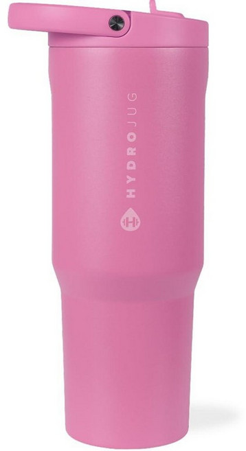 HydroJug 스포츠 - 빨대가 있는 스테인리스 스틸 텀블러 진공 단열 591.5ml(20온스) 누출 방지 물병 인체 공학적 디자인 재사용 가능 식기 세척기 사용 고, 40온스_165174, Taffy