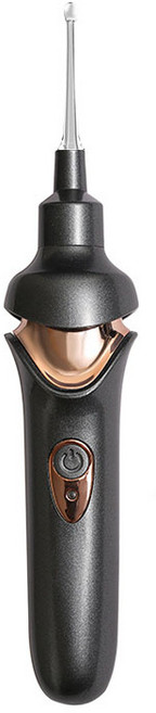 HA.M 귀이개 귀후비개 무선 조명 전동 귀지흡입기, 1개, 1세트, 블랙 2023 1위