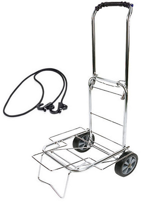 카트 쇼핑카트 (소) 휴대용 장바구니 고정끈 포함 장바구니 장보기 시장 마트 캐리어 접이식, 1개