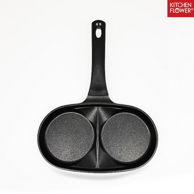 멀티 2구 에그팬(5078) 팬케이크 계란후라이 미니팬, 1개