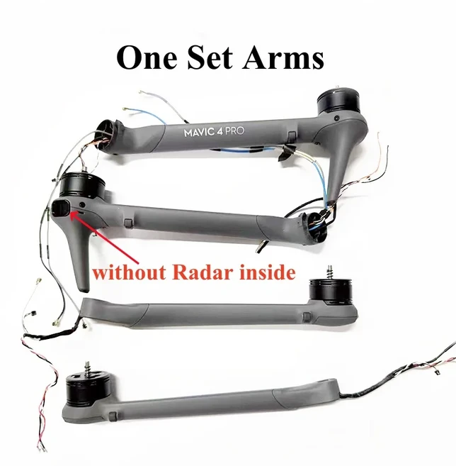 DJI 매빅 4 프로 드론 암 모터 포함 앞 오른쪽 뒤쪽 시리즈 수리 부품용, 01 China Mainland, 09 One Set Arms